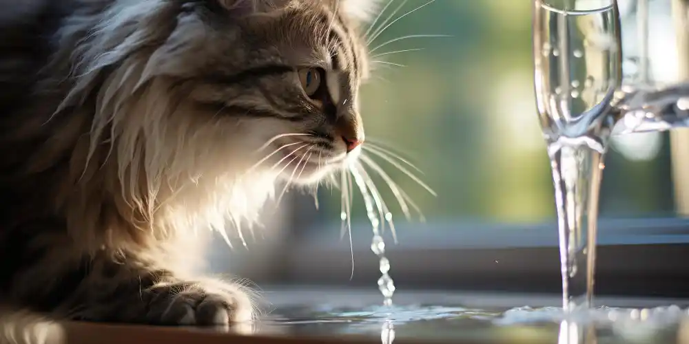 a-cat-driking-water 8 Essential Tips for Transitioning Your Cat to a New Diet